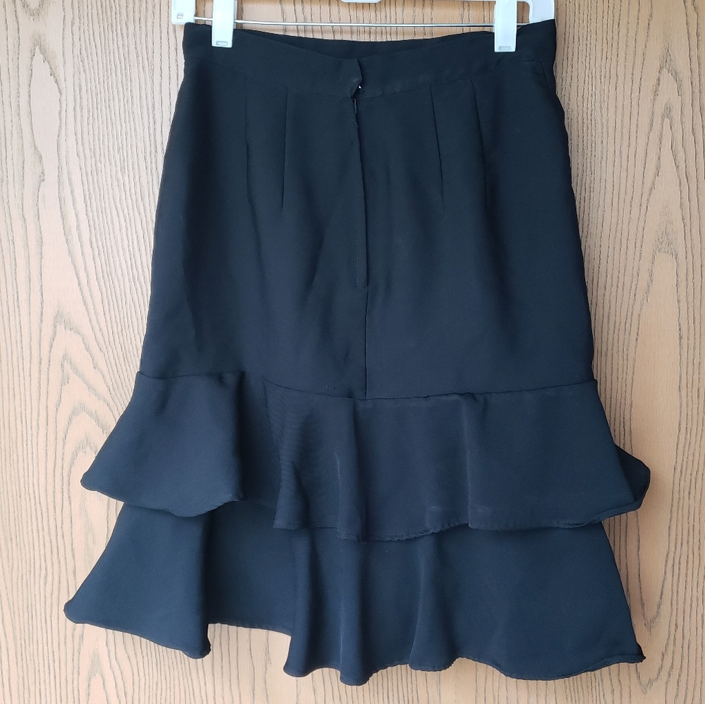 Black Ruffled Skirt - Picture 2 of 4